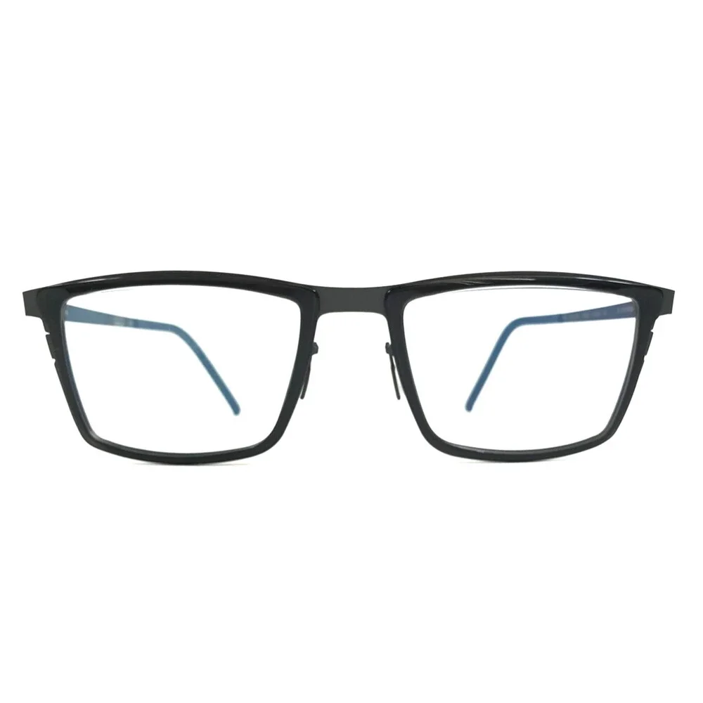 Blackfin Eyeglasses Frames BF805 ROCKLAND COL.655 Black Gray Rectangle 53-20-145